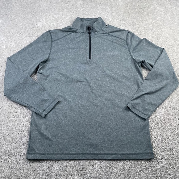 Vineyard Vines Other - Vineyard Vines Sweater Mens Small Grey Performance‎ Tech Zip Pullover Golf